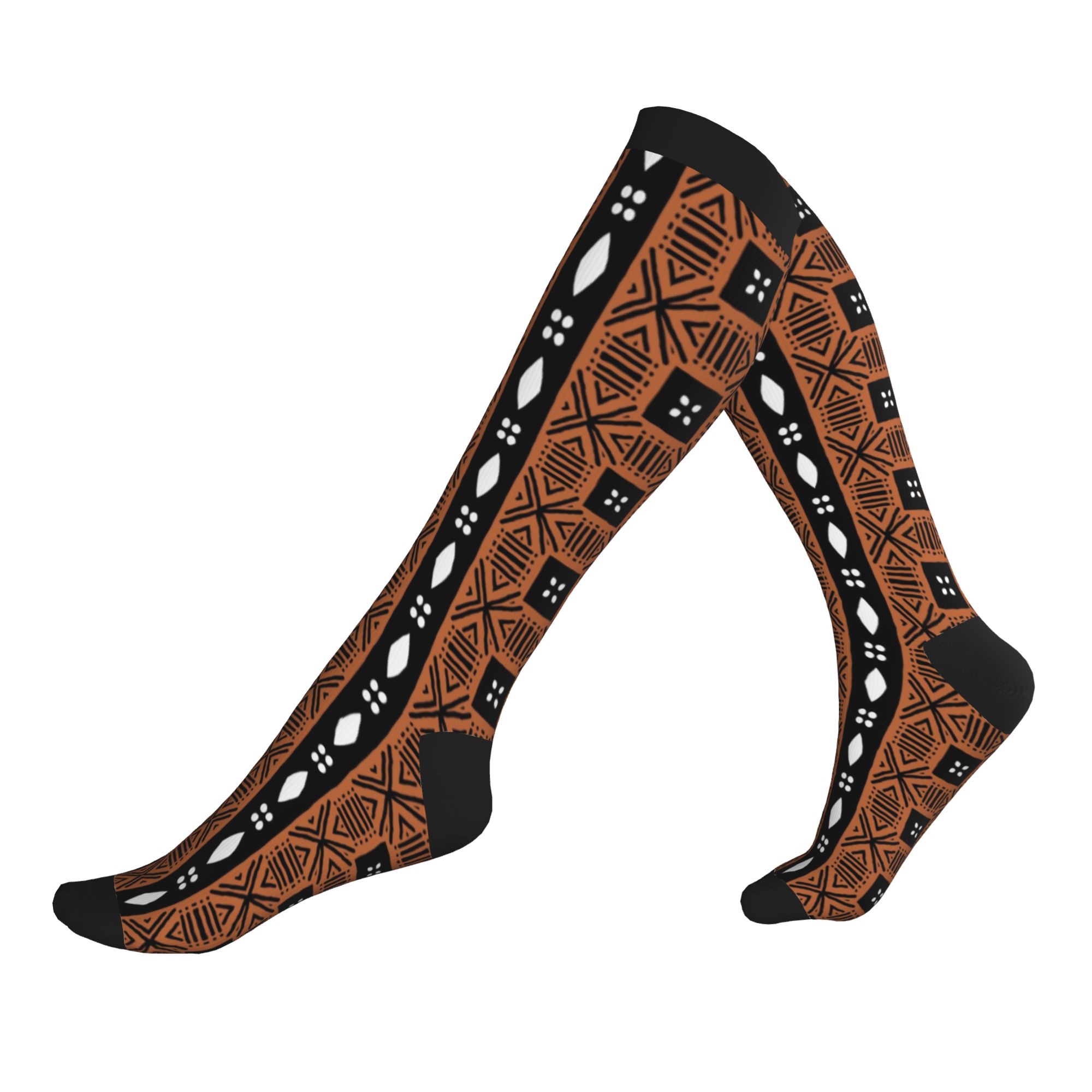 Ethnic Fashion Men - Meias de Compressão Esportivas Unissex com