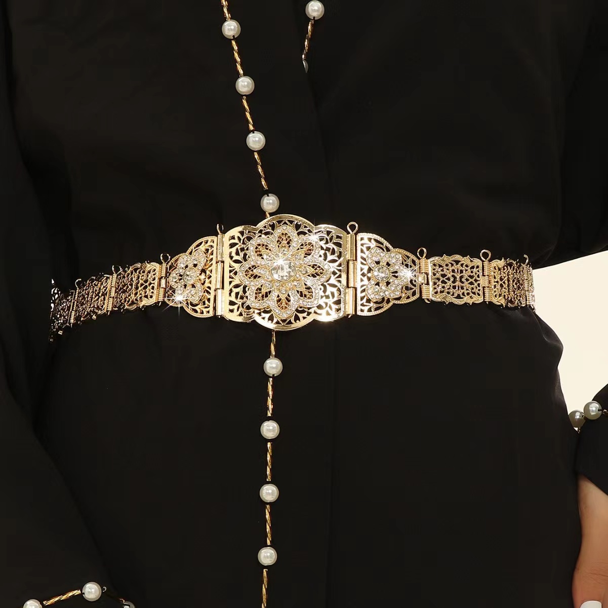 Ethnic Chic Fashion - Sunspicems chique marrocos caftan cinto para