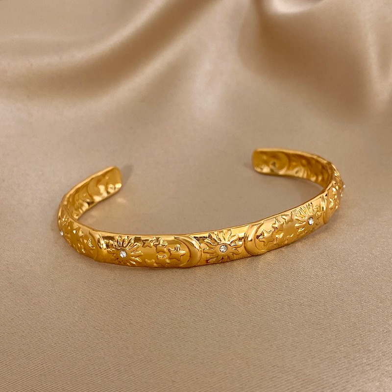 Ethnic Chic Fashion - Pulseira vintage com design de sol,