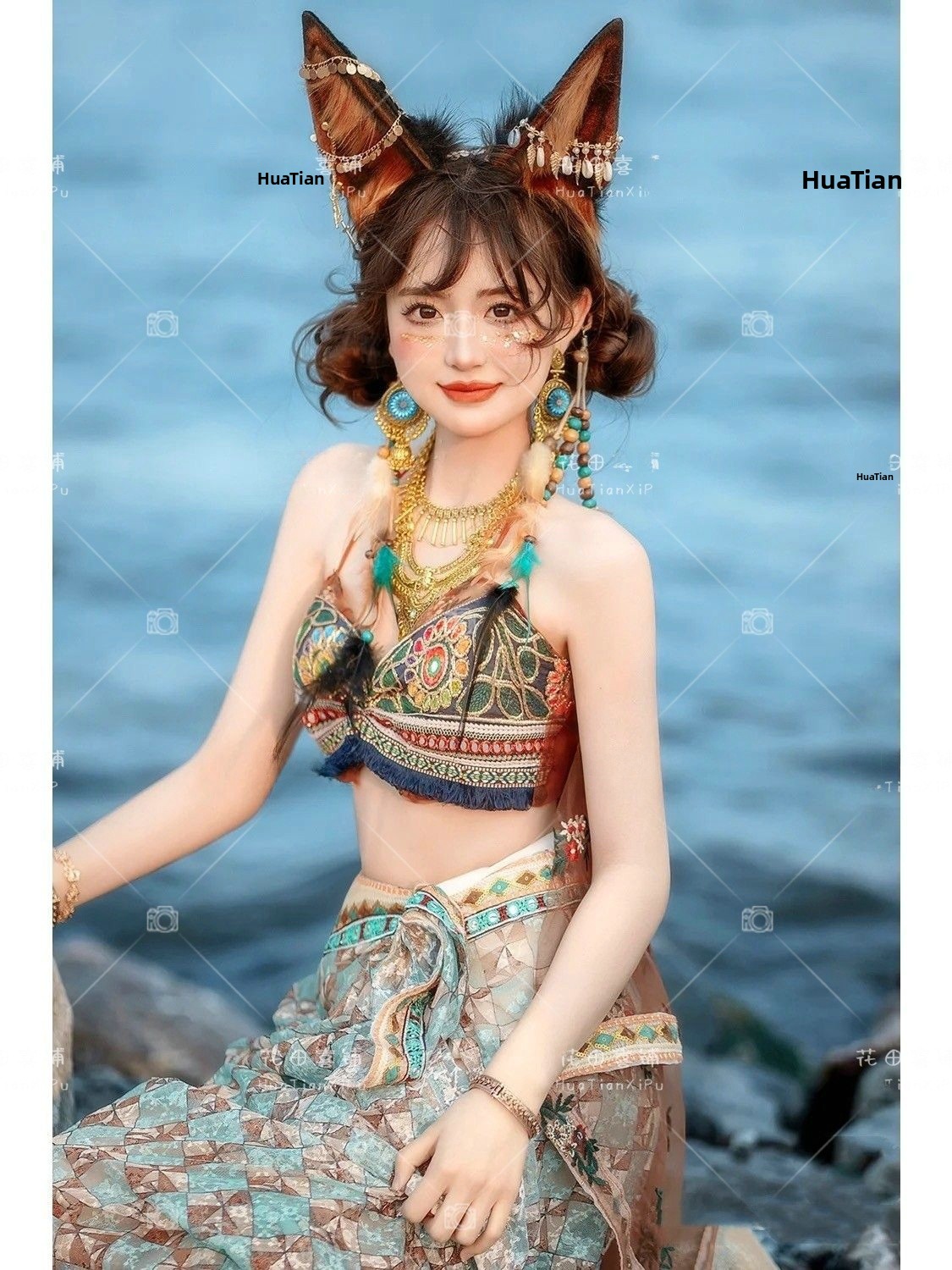 Ethnic Fashion Shoot - Traje de Fotografia Hanfu Estilo Princesa