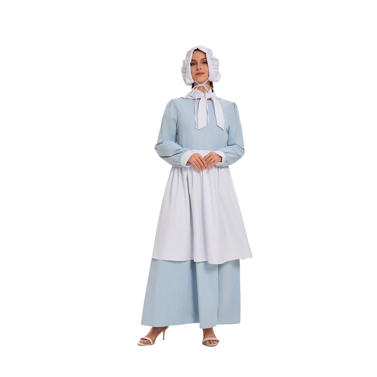 Ethnic Style Dresses - Vestido COS Azul de Halloween com