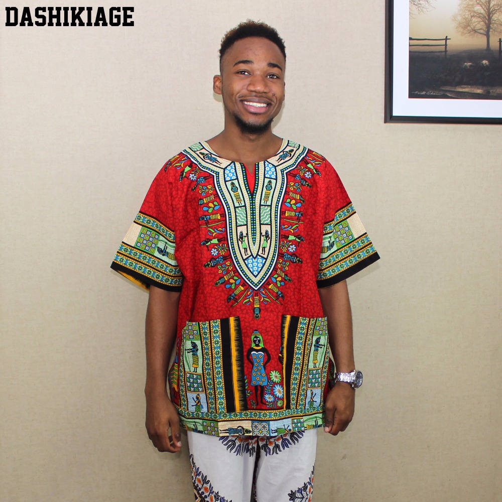 Dashiki Shirt Men - (Envio rápido) 2016 mais novo design