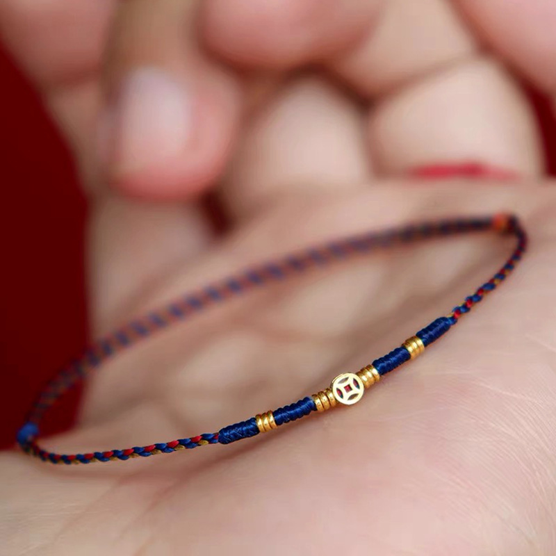 Ethnic Fashion Co In - Pulseira de tecido de moeda de