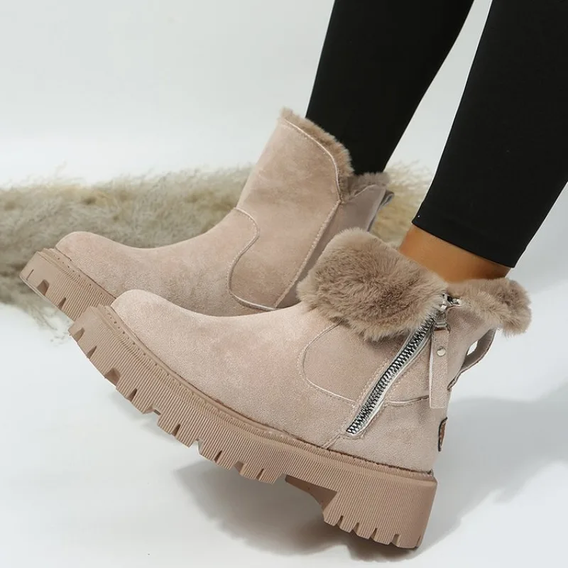 Ethnic Fabric - Botas de Inverno Femininas para Neve,