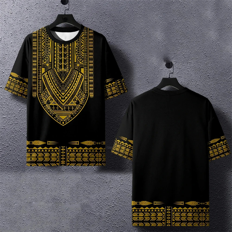 Dashiki Shirt Men - Harajuku masculino impresso em 3D camiseta