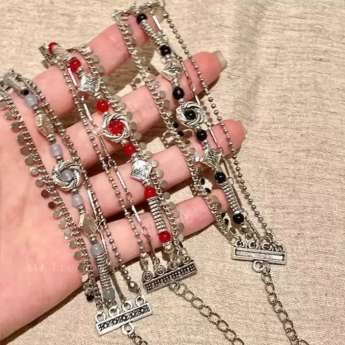 Ethnic Fashion Shoot - Pulseira Étnica Boho Multicamadas para Mulheres,