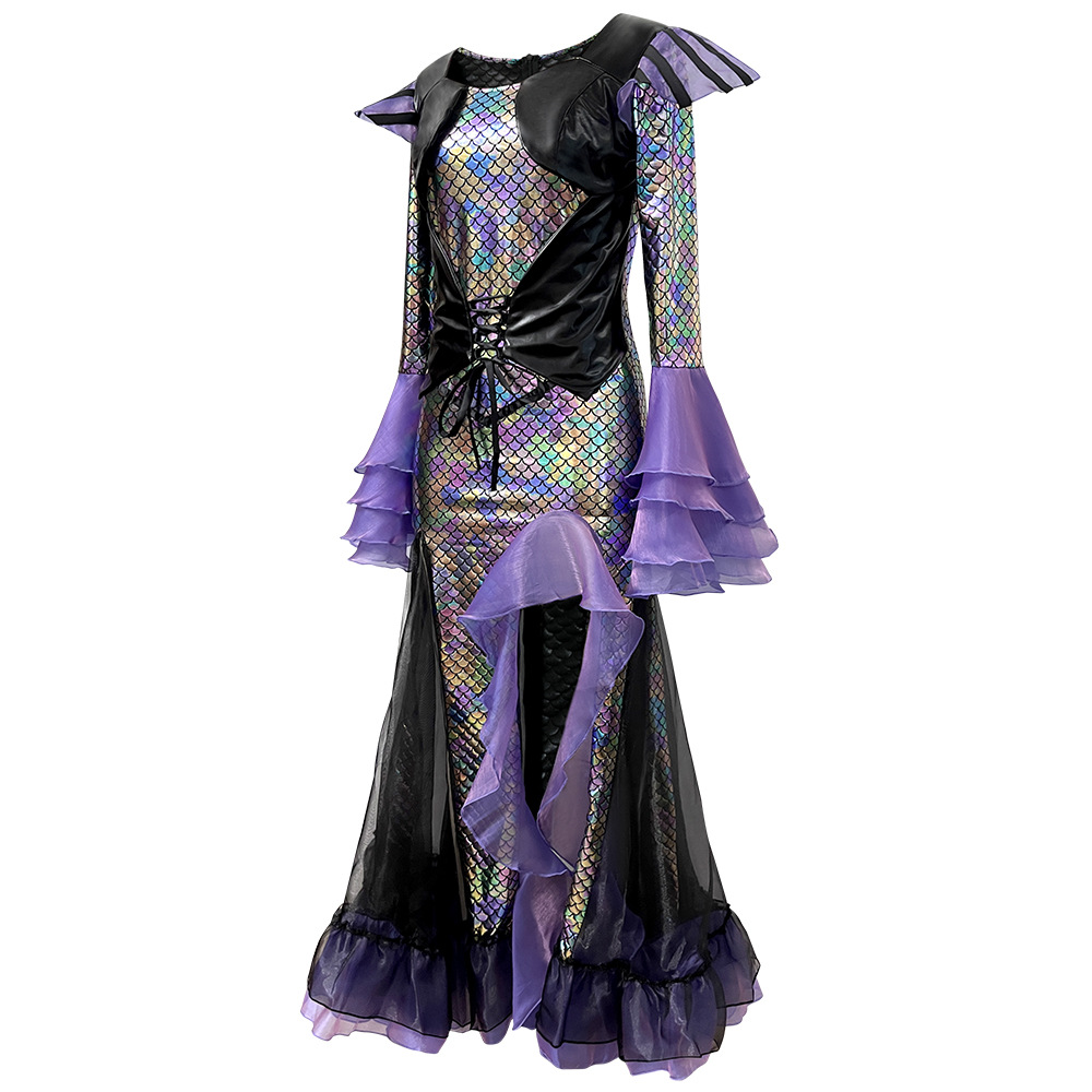 Ethnic Wear - Vestido Longo Sereia Escura para Mulheres