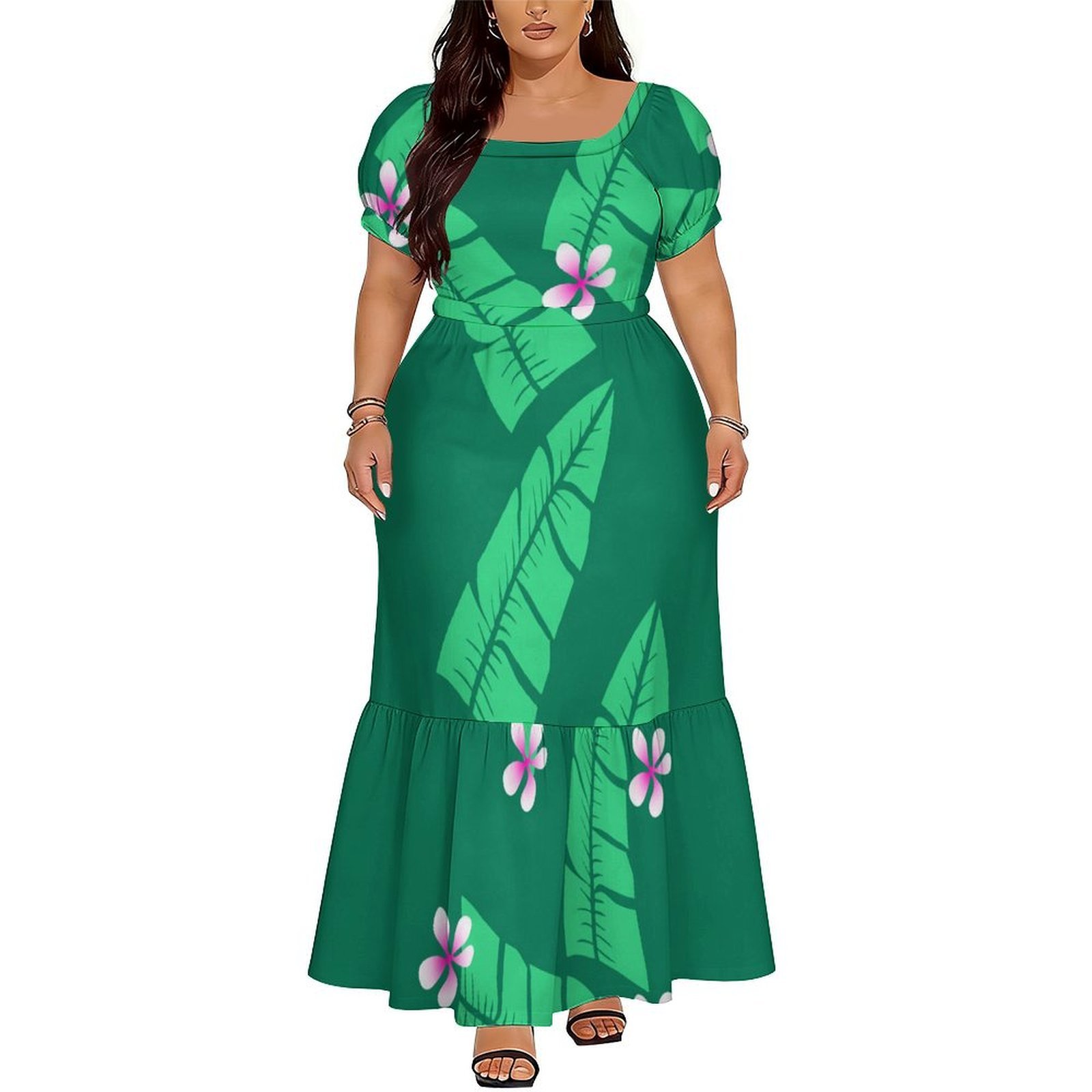 Ethnic Style Dresses - Vestido Feminino Confortável de Manga Curta