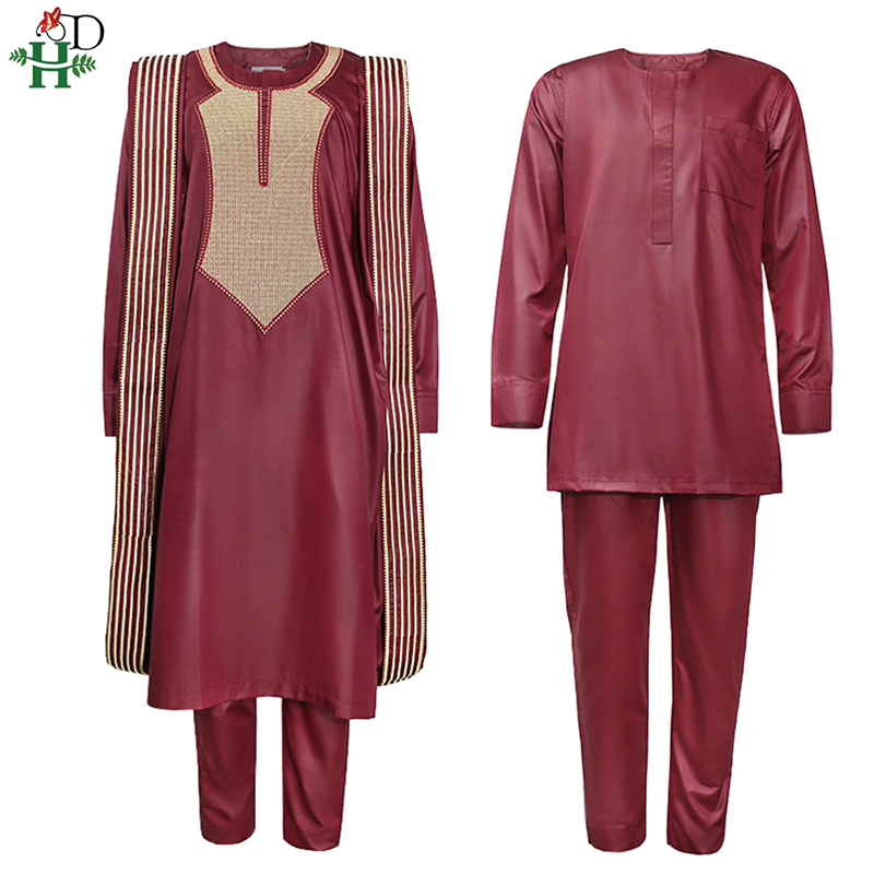 H & D Africano Agbada Terno Pa - Dashiki Shirt Men avaliação e preço