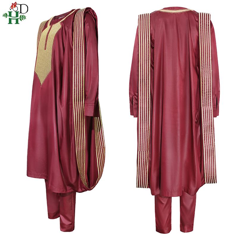 H & D Africano Agbada Terno Pa - Dashiki Shirt Men avaliação e preço