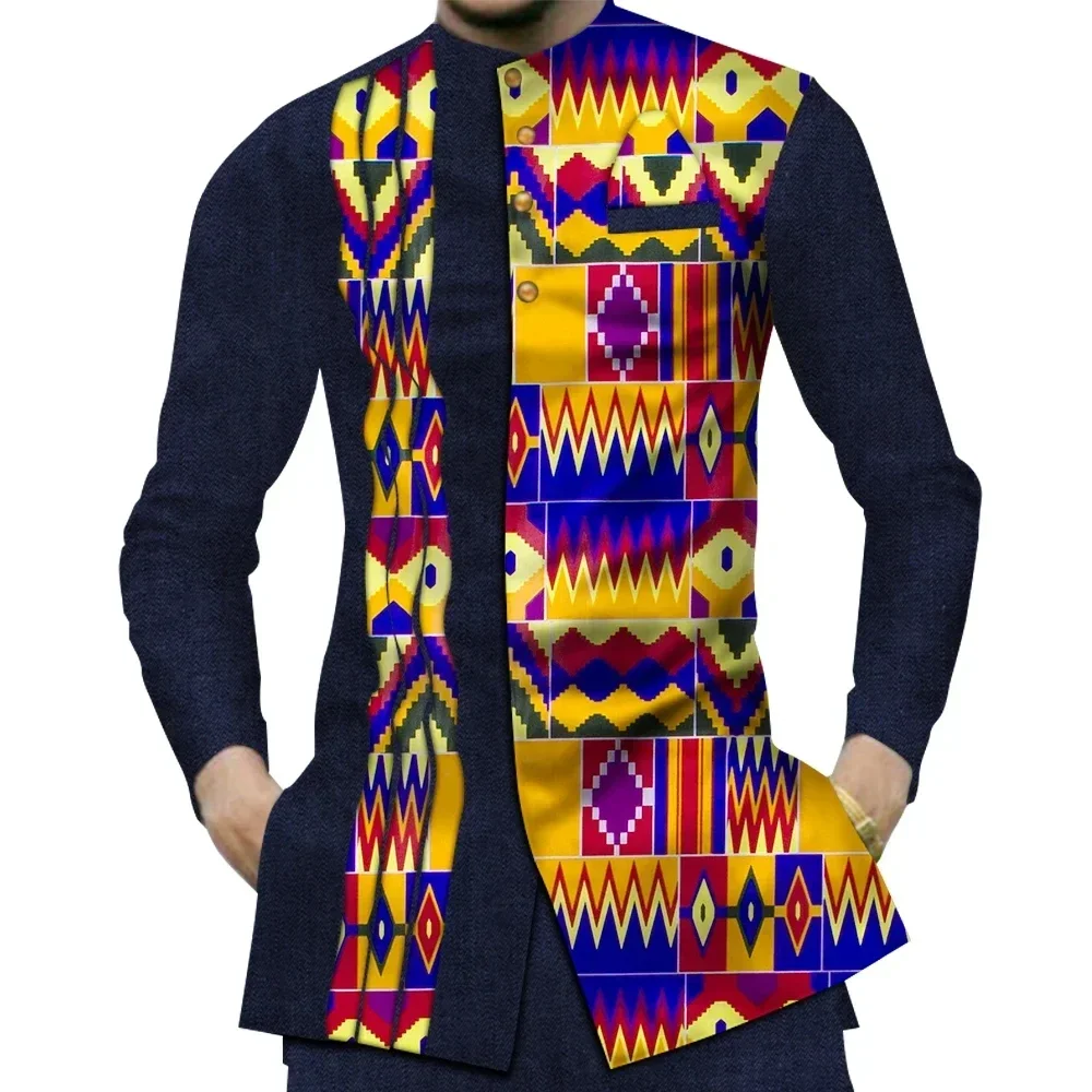 Casual 100% algodão dos homens - Dashiki Shirt Men avaliação e preço
