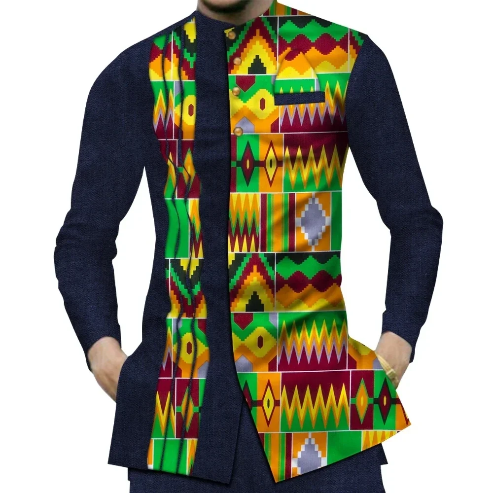 Casual 100% algodão dos homens - Dashiki Shirt Men avaliação e preço