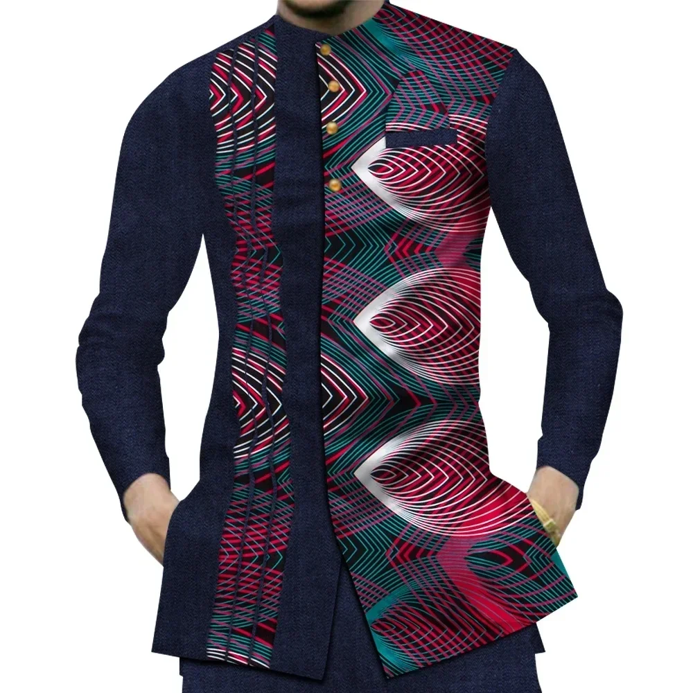 Casual 100% algodão dos homens - Dashiki Shirt Men avaliação e preço
