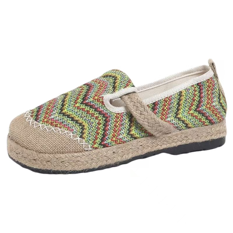 Sapatos femininos de tecido li - Ethnic Fabric avaliação e preço