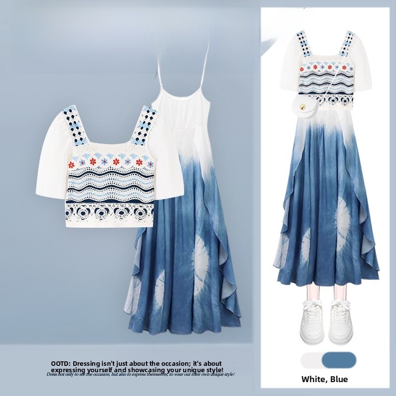 Conjunto Feminino de Verão Nov - Ethnic Style Dresses avaliação e preço