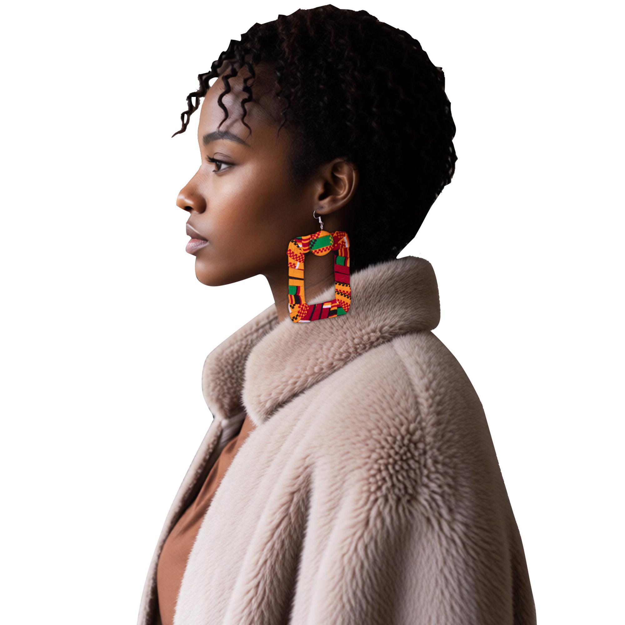Brincos de Argola Quadrados co - Ethnic Fashion Wear For Women avaliação e preço