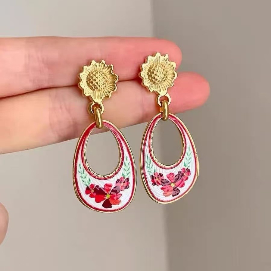 Brincos de estilo étnico com p - Ethnic Fashion Wear For Women avaliação e preço
