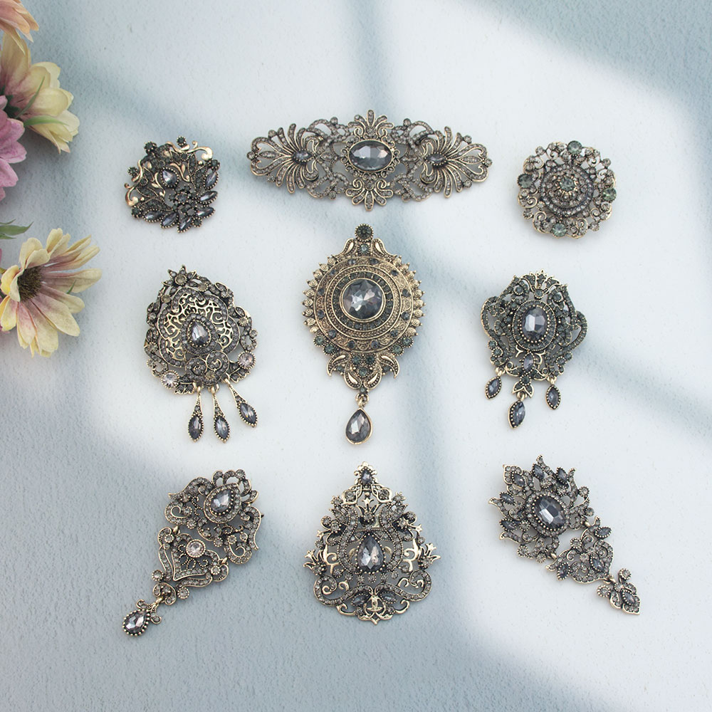 Broche vintage chique árabe cu - Ethnic Chic Fashion avaliação e preço