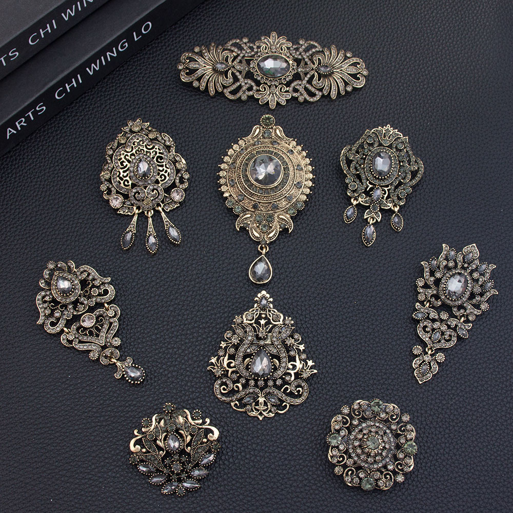 Broche vintage chique árabe cu - Ethnic Chic Fashion avaliação e preço