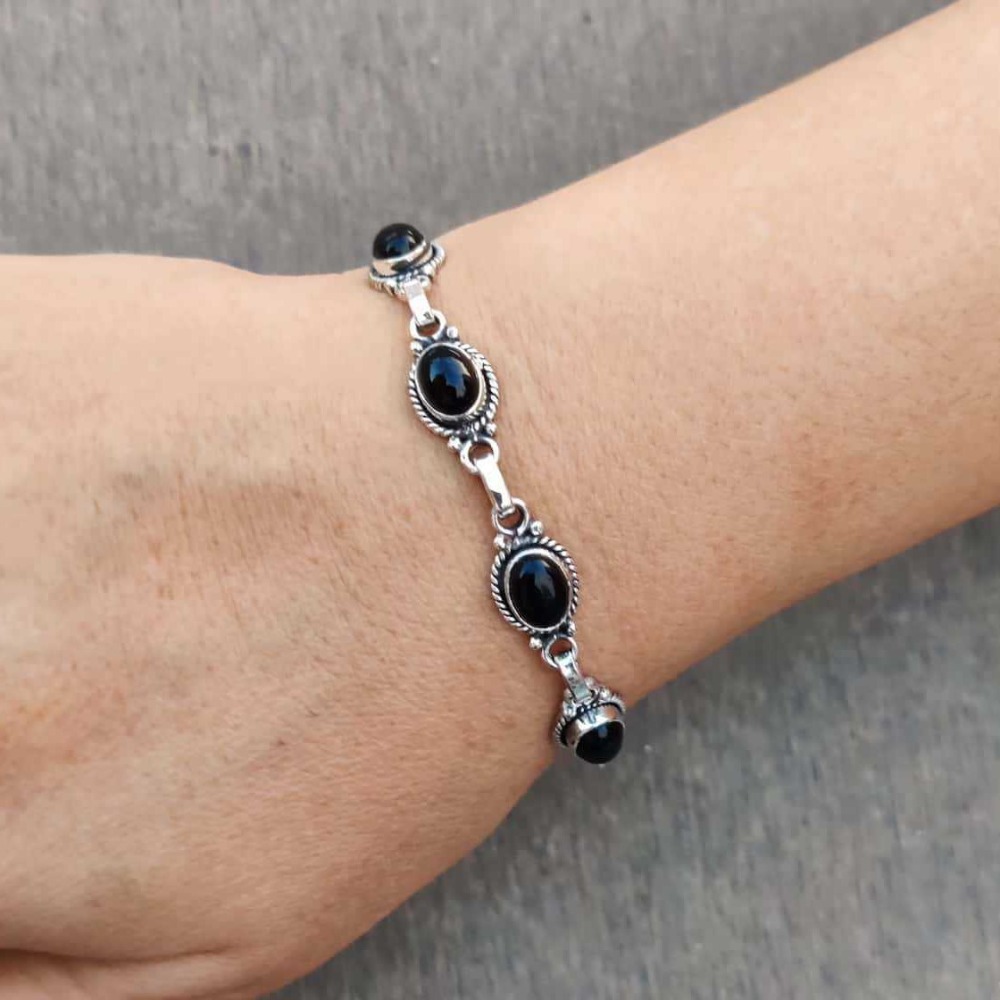 Pulseiras Ajustáveis de Pedra  - Ethnic Fashion Wear For Women avaliação e preço