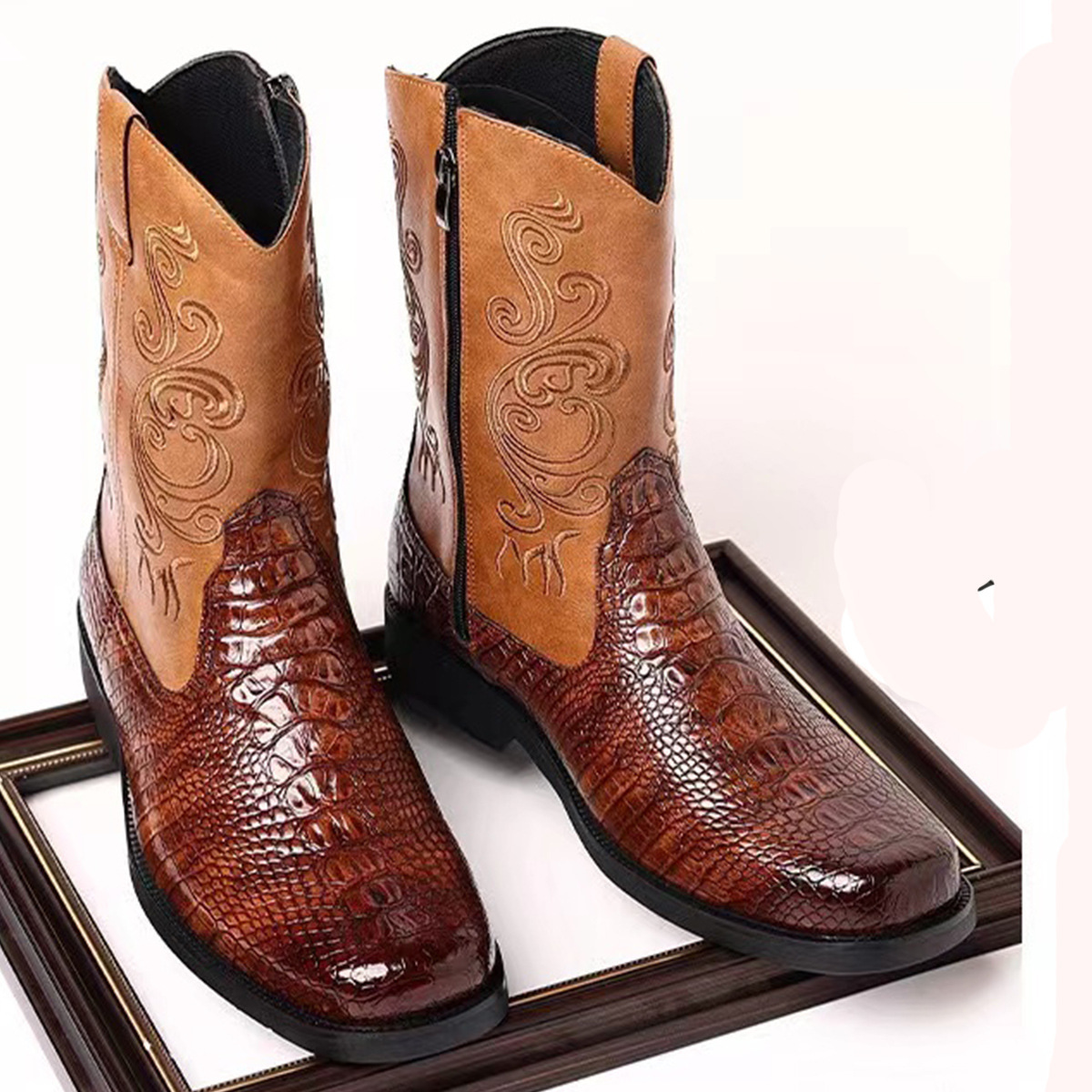 Botas de cowboy ocidentais mas - Ethnic Fashion Men avaliação e preço
