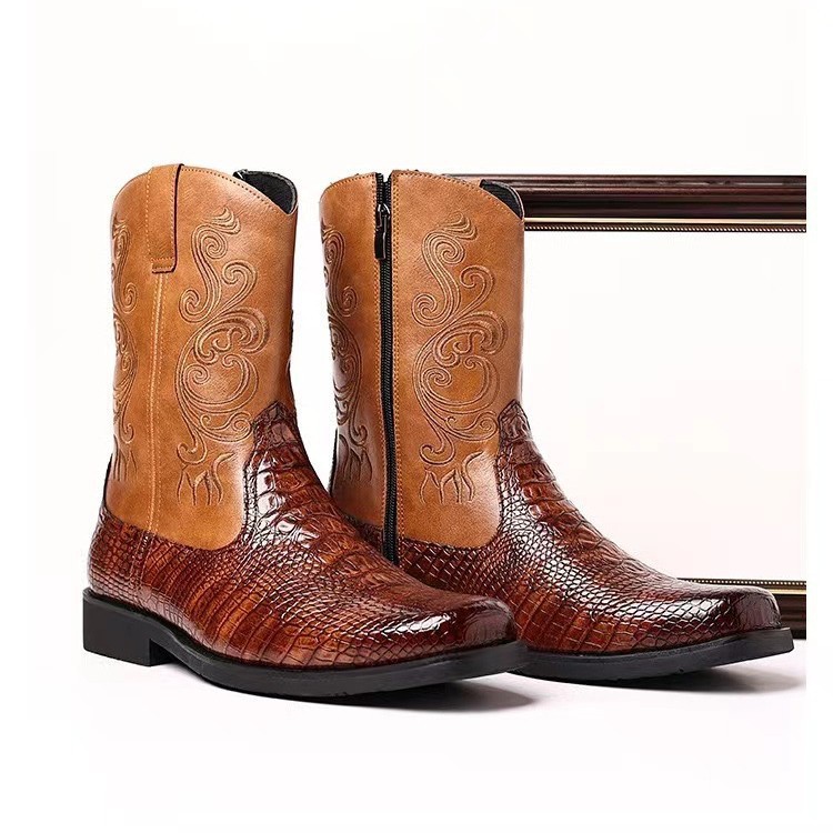 Botas de cowboy ocidentais mas - Ethnic Fashion Men avaliação e preço