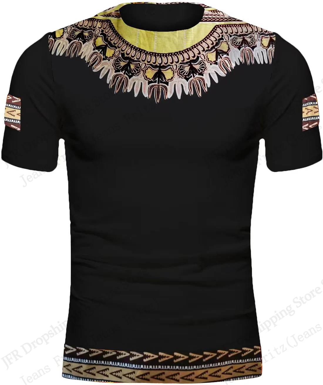 Camiseta Dashiki com Estampa 3 - Dashiki Shirt Men avaliação e preço