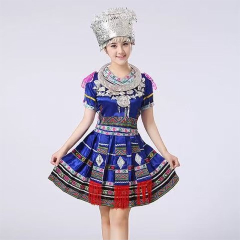 Vestido de dança Hmong, traje  - Ethnic Style Dresses avaliação e preço
