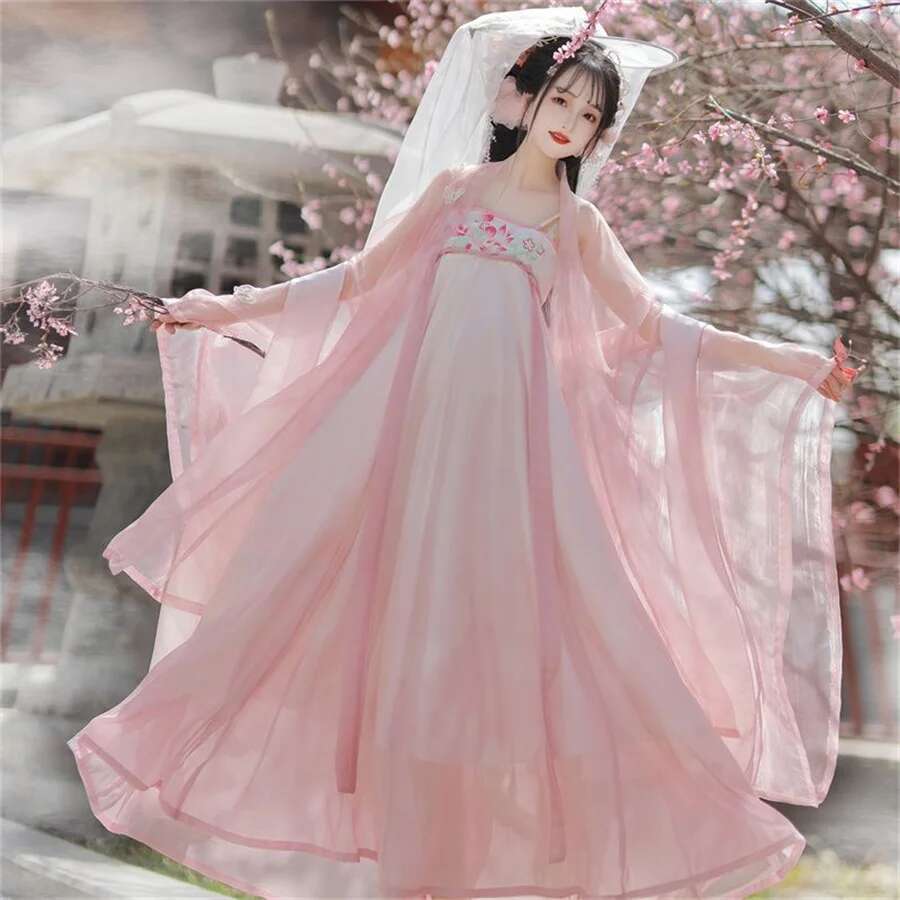 Hanfu vestido tradicional chin - Ethnic Dress Fashion Show avaliação e preço