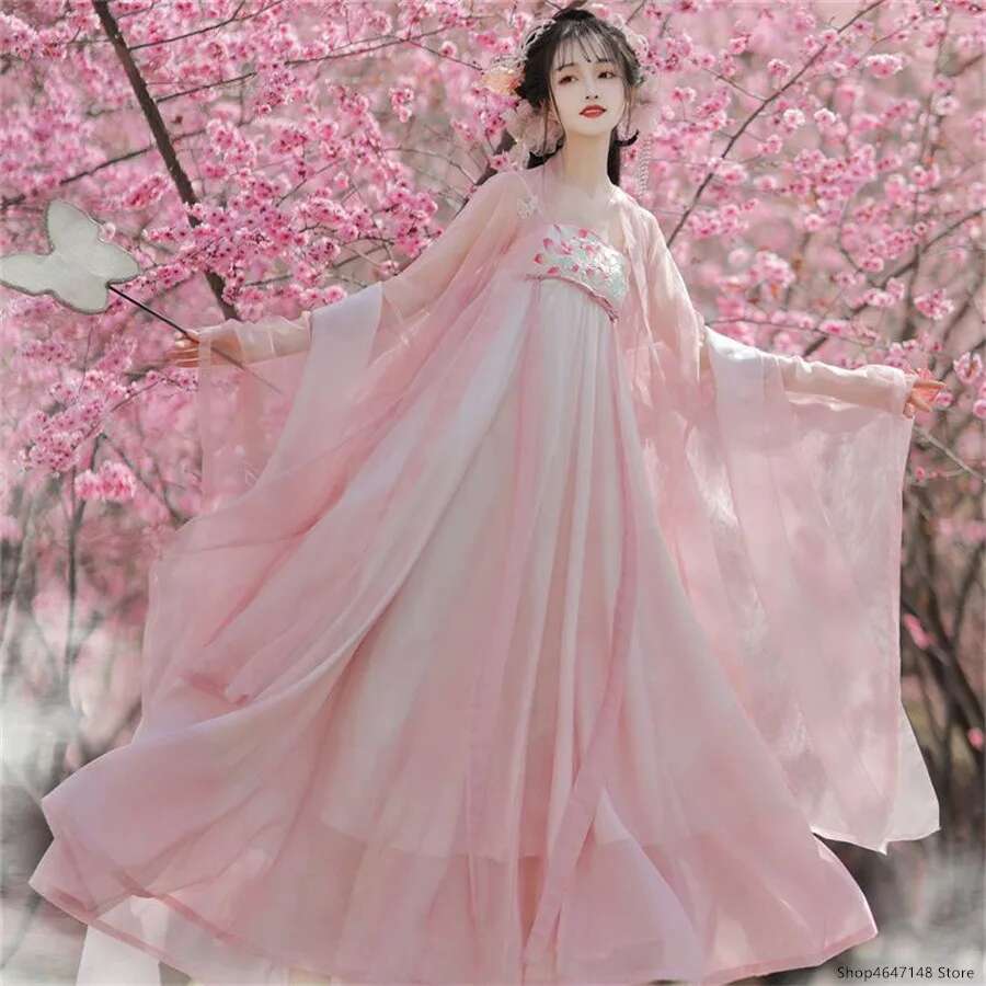 Hanfu vestido tradicional chin - Ethnic Dress Fashion Show avaliação e preço